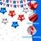 30pcs Red White And Blue Balloons,18 inch Foil Mylar Star Balloons,4th of July Balloon for Independence Day Patriotic Party Memorial Day Birthday Decorations (5-pointed star balloons)